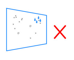 Nicht auf verschmutzte oder nasse Oberflächen kleben